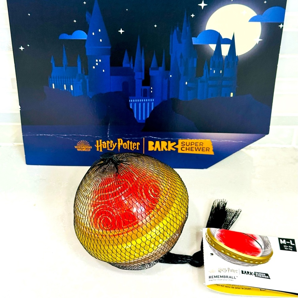 NEW Bark Box  Harry Potter Remembrall Super Chewer Dog Toy Hogwarts Magic Ball L